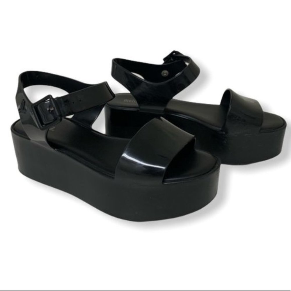 Melissa Vegan Mar Jelly Platform Black 6 4…